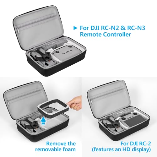 JSVER Storage Case for DJI Mini 5 Pro Hard Carrying Case Compatible with DJI Mini 5 Pro Drone, Intelligent Flight Batteries and RC-N3 Controller Accessories