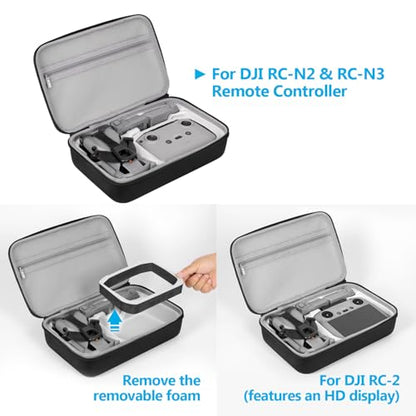 JSVER Storage Case for DJI Mini 5 Pro Hard Carrying Case Compatible with DJI Mini 5 Pro Drone, Intelligent Flight Batteries and RC-N3 Controller Accessories
