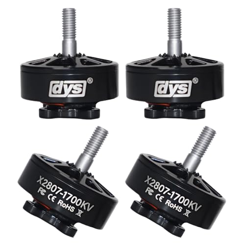 DYS 4pcs X2807 1300KV 1500KV 1700KV Brushless Motor 6S for 7inch Long Range FPV Racing Drone Freestyle FPV Drone Quadcopter Motor (X2807 1700KV 4PCS) - color: X2807 1700KV 4PCS