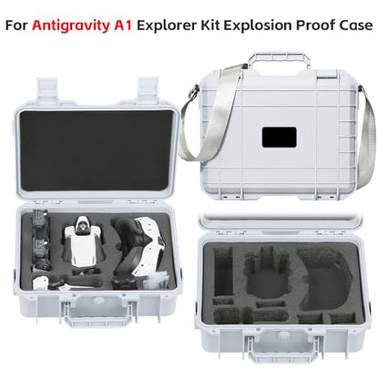 Explosion-Proof Case for Antigravity A1 Drone Portable Hard Shell Carrying Case Travel Waterproof Shoulder Bag For Antigravity A1 Drone, Grip Motion Controller, Battery