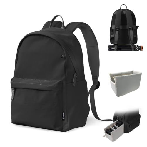 TARION Casual Camera Backpack 15L Urban Photography Bag, Once LT15, Black - color: Black