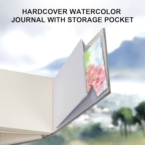 ZEROMX 2 Packs Watercolor Sketchbook 3.5x5.5 Watercolor Journal