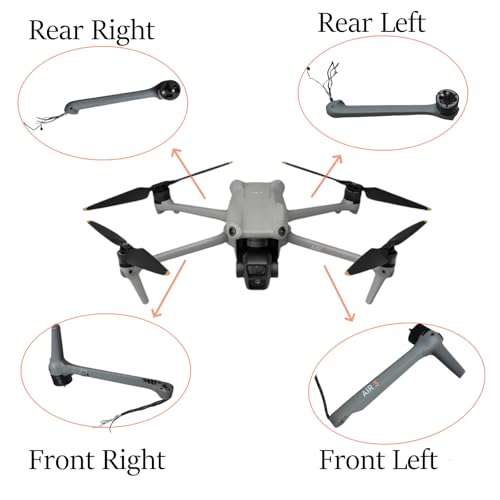 Drone Motor Arm Assembly Repair Parts compatible with Air 3S (Back Left) - color: Back Left