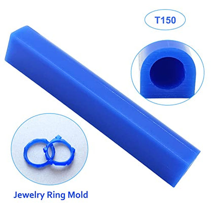 2Pcs T150 Carving Wax Ring Tube for Making Rings, Lost Wax Casting Supplies