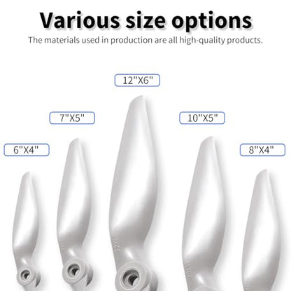 3 Pcs 1060 10"x6" Propeller, Gray Nylon, CCW - size: 3pcs 10*6