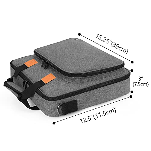 LUXJA Carrying Bag for A4 Light Pad and Diamond Painting Tools, Gray - color: Gray