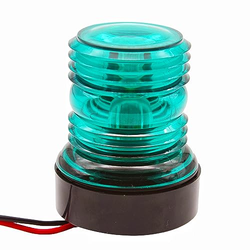 12V Waterproof Navigation Light All Round 360 Degree 3 Color LED Anchor Light Sailing Light Side Bow Lights for Marine Boat & Yacht (Light Color: Green) - style: Light Color: Green