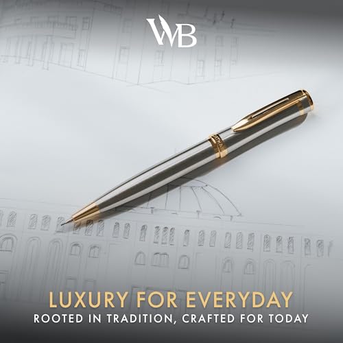Wordsworth & Black Luxury Metal Mechanical Pencil 0.7mm for Writing, Silver - color: Silver Gold
