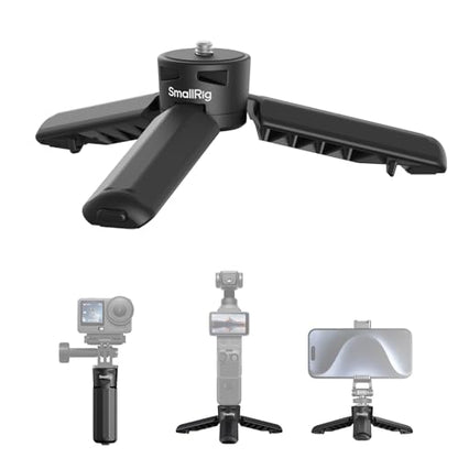 SMALLRIG One-Touch Open Mini Tripod for DJI Pocket 4P/4/3 for Insta360 Luna - color: Black