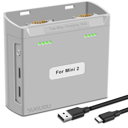 Mini2 Dual-Channel Battery Charger Two-Way Charging Hub for DJI Mini 2 SE