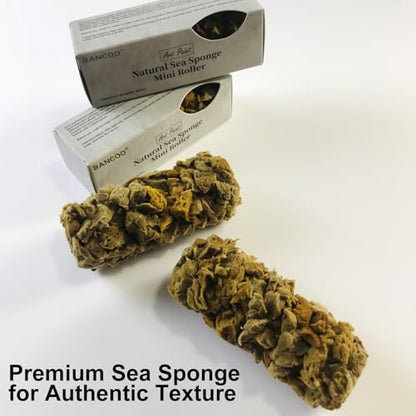 Natural Sea Sponge for Painting, 4" Texture Paint Decorative Roller - style: MN488