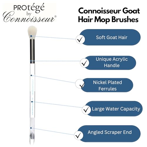 Connoisseur White Mop Goat Hair Brush, #2 Round - size: #2, style: White Round
