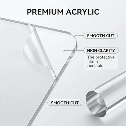 Basic Polymer Clay Tools, Acrylic Clay Roller Pin, Protect Fingers Polymer Clay Cutting Tools, Clear Rectangle Sheet Press Board Wire Texture Set Needle Detail Modelling Supplies -Starter Kit - size: 11