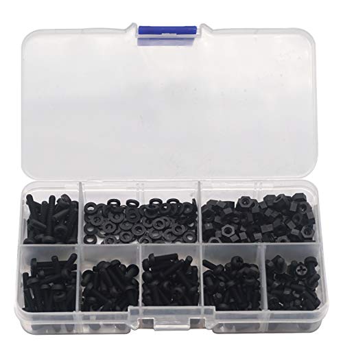 ShareGoo M3 Nylon Standoffs Hex Spacers Screws Bolts Screws Nuts Assorted kit for RC FPV Drone Quadcopter Frame Audunio PCB Board