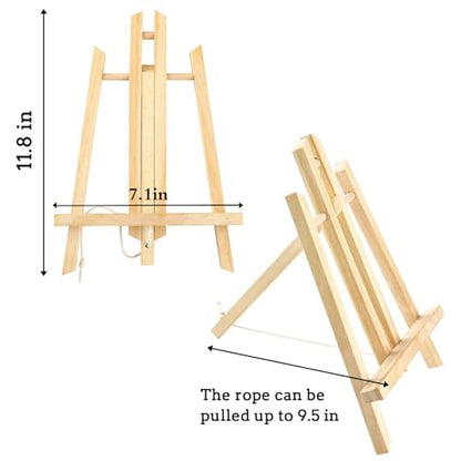 AROIC 20Pack 11.8in Wood Easels,Painting Party Easel,Canvas Holder - style: 11.8"-20p