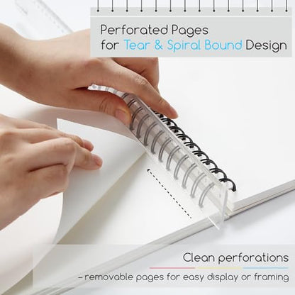 MEEDEN 8"x10" Sketchbook Paper Pad: 122lb/180gsm, 60 Sheets Heavy Weight - size: 8"x10"