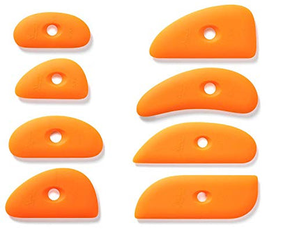 Xiem Tools Soft Silicone Clay Rib for Ceramics and Pottery (Complete Set) - size: Complete Set