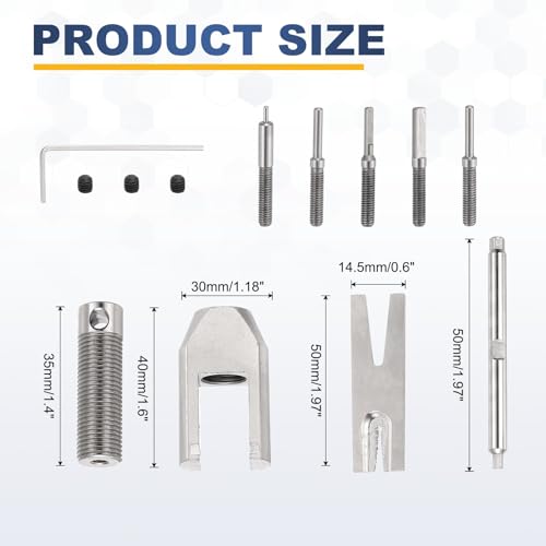 MECCANIXITY Motor Pinion Remove Gear Puller Tool Set, RC Model Metal Motor Gear Puller for RC Drones Helicopters Small Hobby Motor Pinion Parts
