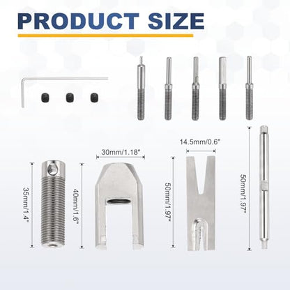 MECCANIXITY Motor Pinion Remove Gear Puller Tool Set, RC Model Metal Motor Gear Puller for RC Drones Helicopters Small Hobby Motor Pinion Parts