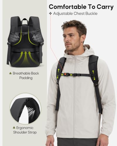 RAINSMORE Camera Backpack, DSLR/SLR/Mirrorless Tactical Camera Bag Cases - color: Black