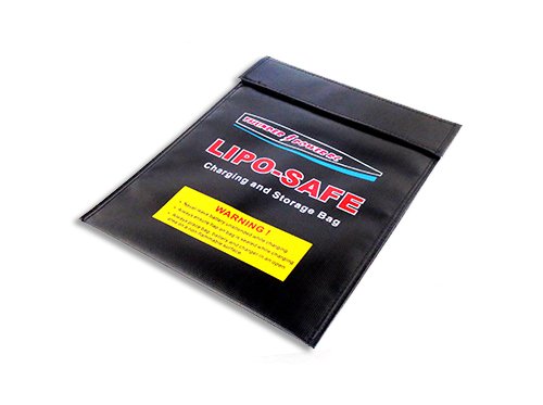LIPO-SAFE Charging & Storage Bag, Lg Black 9 x 12"