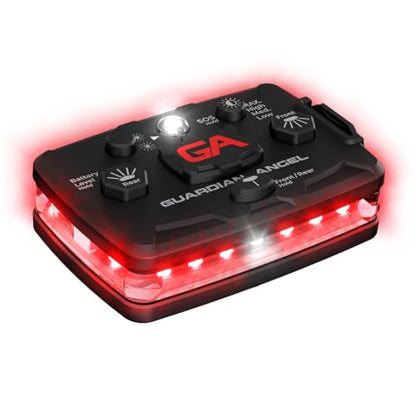 Guardian Angel Elite Safety Light - Red Front & Red Rear - color: Red/Red, size: 1-Pack