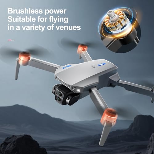 E88 PRO Drone with 4.92-Inch Screen Controller, 2 batteries. - color: White- 2batteries