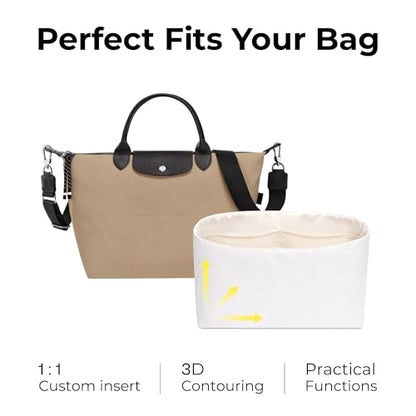 Organizer Compatible with Longchamp Le-Pliage Energy Large - color: Craie, size: Fits Energy L