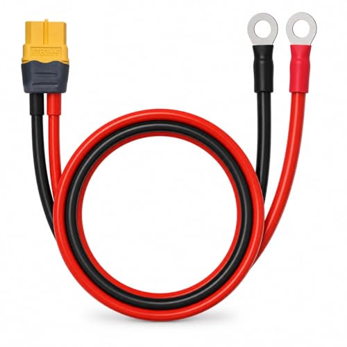 Dyness XT60 to M8 Ring Terminal Cable, 10AWG for Portable Power Station