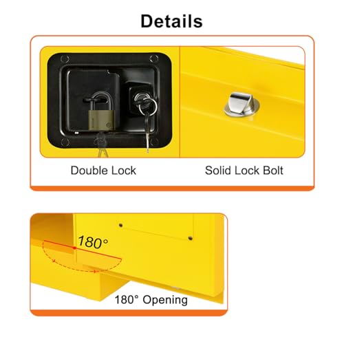 Hazardous Flammable Storage Safety Cabinet 18"x18"x18" Fire Proof Safe - size: 18.1"*18.1"*18.3"