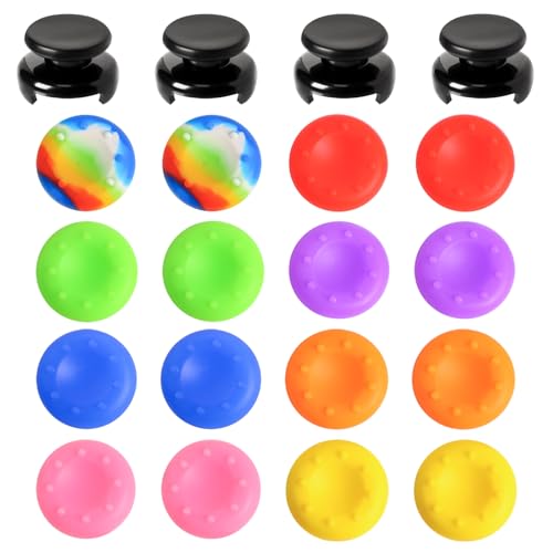 Controller Accessories Controller Grips Thumbstick Grips with 2 Pairs Joystick Grips and 16 Thumbstick Caps for Controllers, Gaming Accessories for Consoles - color: 20Pcs