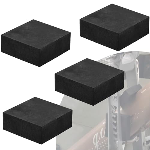 Rubber Blocks Anti-Vibration Hard Pads 2"/ 50mm Square Non-Slip Vibration Damping Mats for HVAC Air Compressor AC Units - 4 PCS 2" x 2" x 0.8" (20mm TH) - size: 0.8"/ 20mm Thickness
