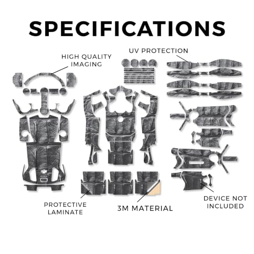 Drone Skin Compatible with DJI Mini 5 Pro - Gator Back - Premium 3M Vinyl Protective Wrap Decal Cover - Easy to Apply | Crafted in the USA by MightySkins - color: Gator Back, style: Matte Finish