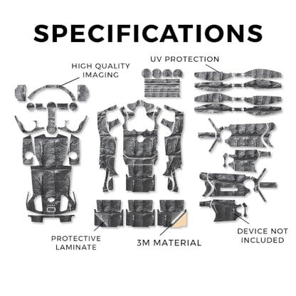 Drone Skin Compatible with DJI Mini 5 Pro - Gator Back - Premium 3M Vinyl Protective Wrap Decal Cover - Easy to Apply | Crafted in the USA by MightySkins - color: Gator Back, style: Matte Finish