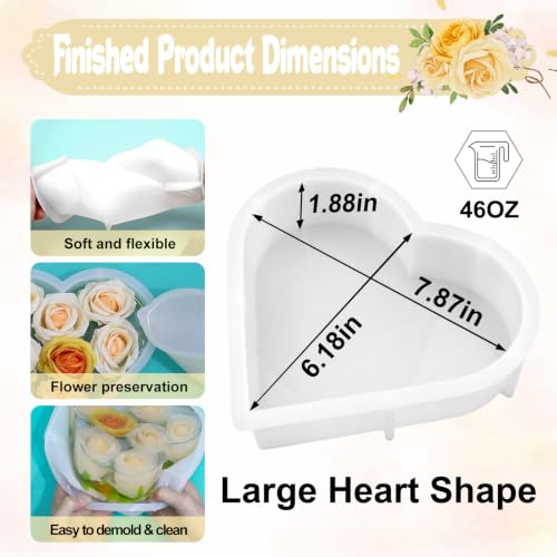 YOILES Resin Molds Silicone,Epoxy Resin Molds,Silicone Mold for Crafts