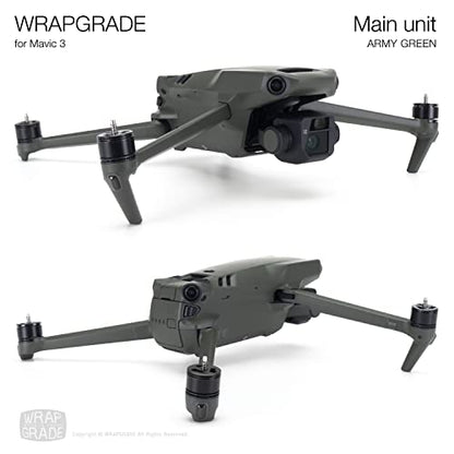 WRAPGRADE Skin Compatible with DJI Mavic 3 Pro (Army Green) - color: Army Green / Pro