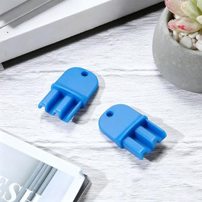2 Pack Key Compatible with Protecta Evo Express,Bright Blue - color: Bright Blue