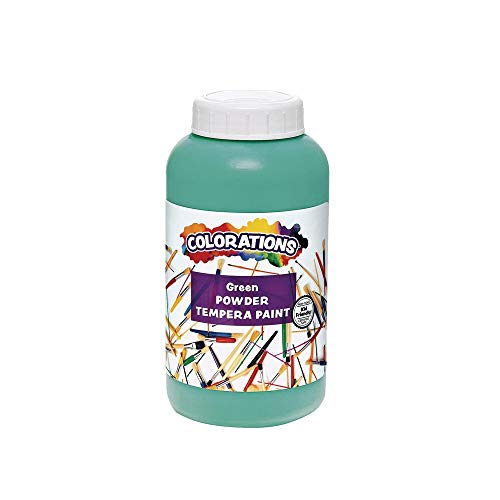 Colorations Powder Tempera Paint, Green, 1 lb, Ages 4+, PreK+ - color: Green