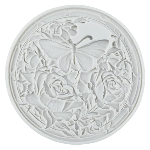 Butterfly Flower Silicone Mold Butterfly Rose Polymer Clay Molds - color: Style F