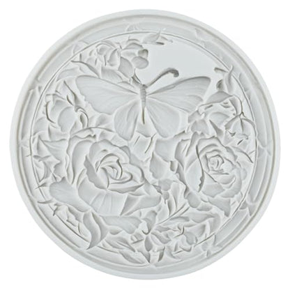 Butterfly Flower Silicone Mold Butterfly Rose Polymer Clay Molds - color: Style F