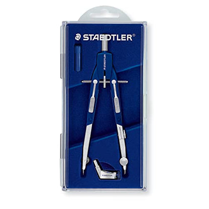 STAEDTLER Mars Comfort Metal 6" Compass Set with Case, Adaptor & Lead - style: 3 Piece Professional Set