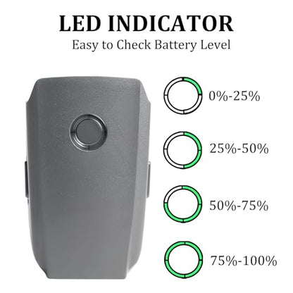Mavic 2 Pro Battery, 3850mAh-15.4V Intelligent Flight Drone Battery Replacement for DJI Mavic 2 Pro/Zoom/Enterprise/Advanced - color: 1 Pack