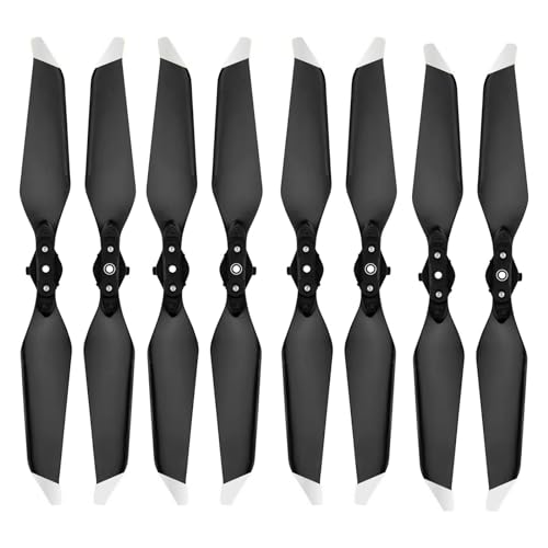 Propeller for DJI Mavic Pro Platinum - 4 Pairs Replacement Blades, Low Noise, Quick Release, Silver Tips - color: Silver