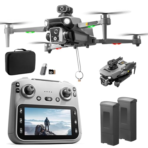 K19 GPS Drone 4.5-inch Screen Controller with SD card, 2 batteries.