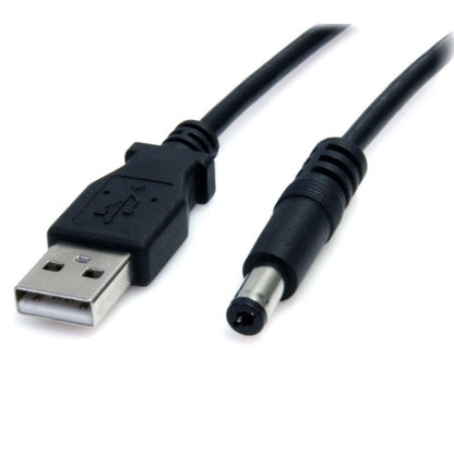 2m USB to Type M Barrel Cable - USB to 5.5mm 5V DC Cable - size: 6 ft / 2m, style: Type M