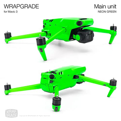 WRAPGRADE Skin Compatible with DJI Mavic 3 Pro (NEON Green) - color: Neon Green / Pro