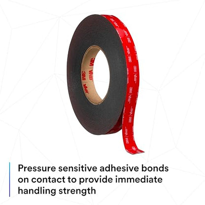 3M VHB Tape 5952, 0.125 in width x 5 yd length, 1 roll