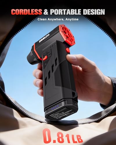 GOOLOO F5S Compressed Air Duster, 180000RPM Super Power, 3-Speed Adjustable - size: Single Battery-F5S