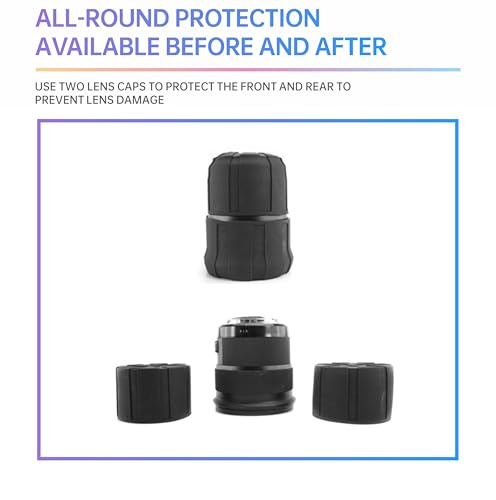 60–120mm Universal Camera Lens Cover for DSLR & Mirrorless Cameras, Flexible Front Lens Protector, Dustproof Scratch Resistant Lens Cap, 3 PCS - size: 3 PCS