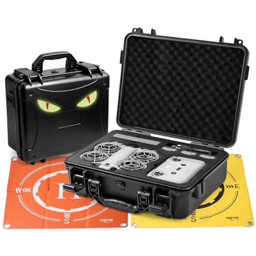 DJI NEO2 Case, Waterproof & Explosion-Proof Hard Case with Shoulder Strap & DIY Reflective Stickers, Outdoor Carrying Case for DJI NEO2 Drone & Accessories, Portable Hardshell Travel Box